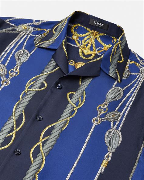 versace sommerhemd|versace nautical shirt.